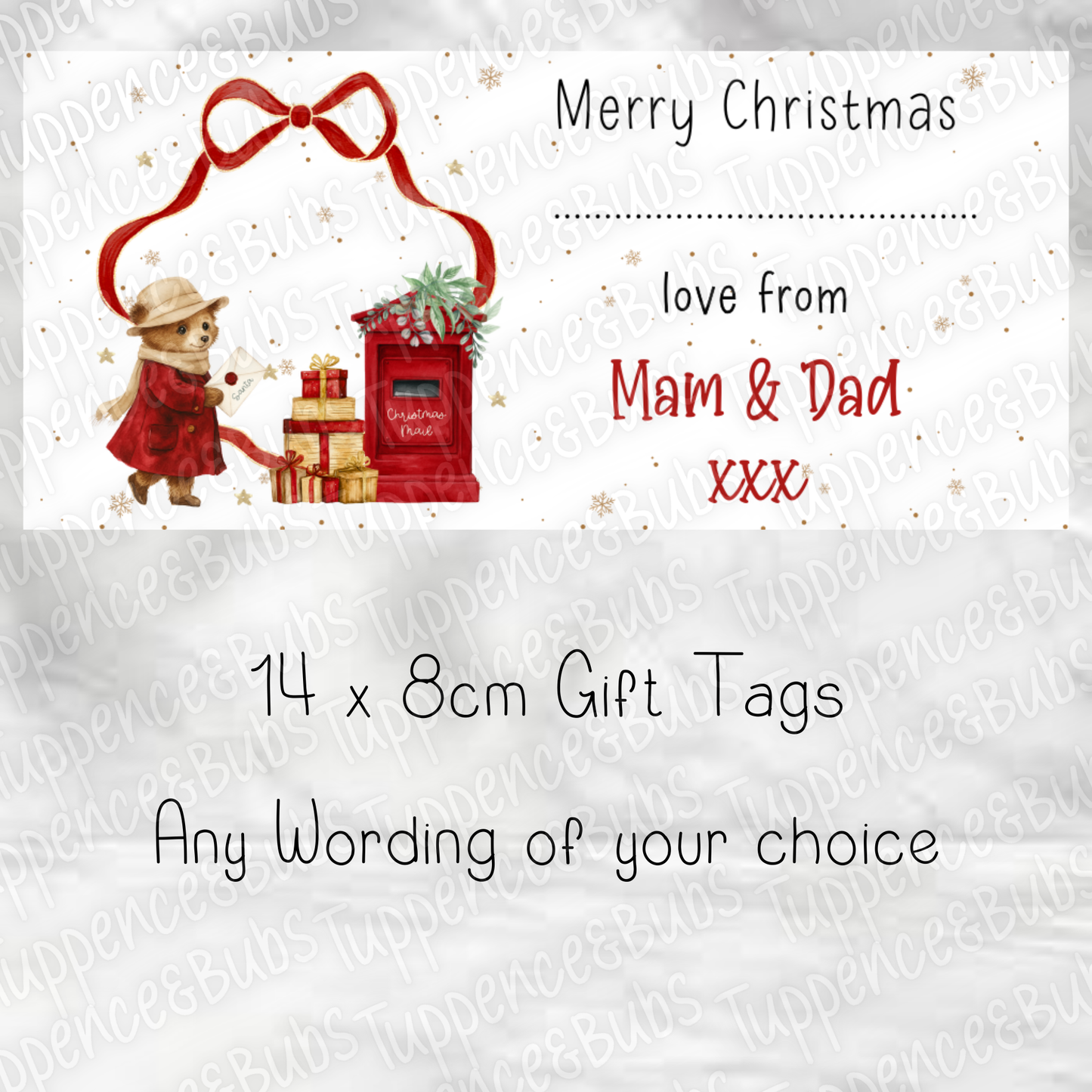 Bunny/Bear Themed Gift Tags - 4 Designs