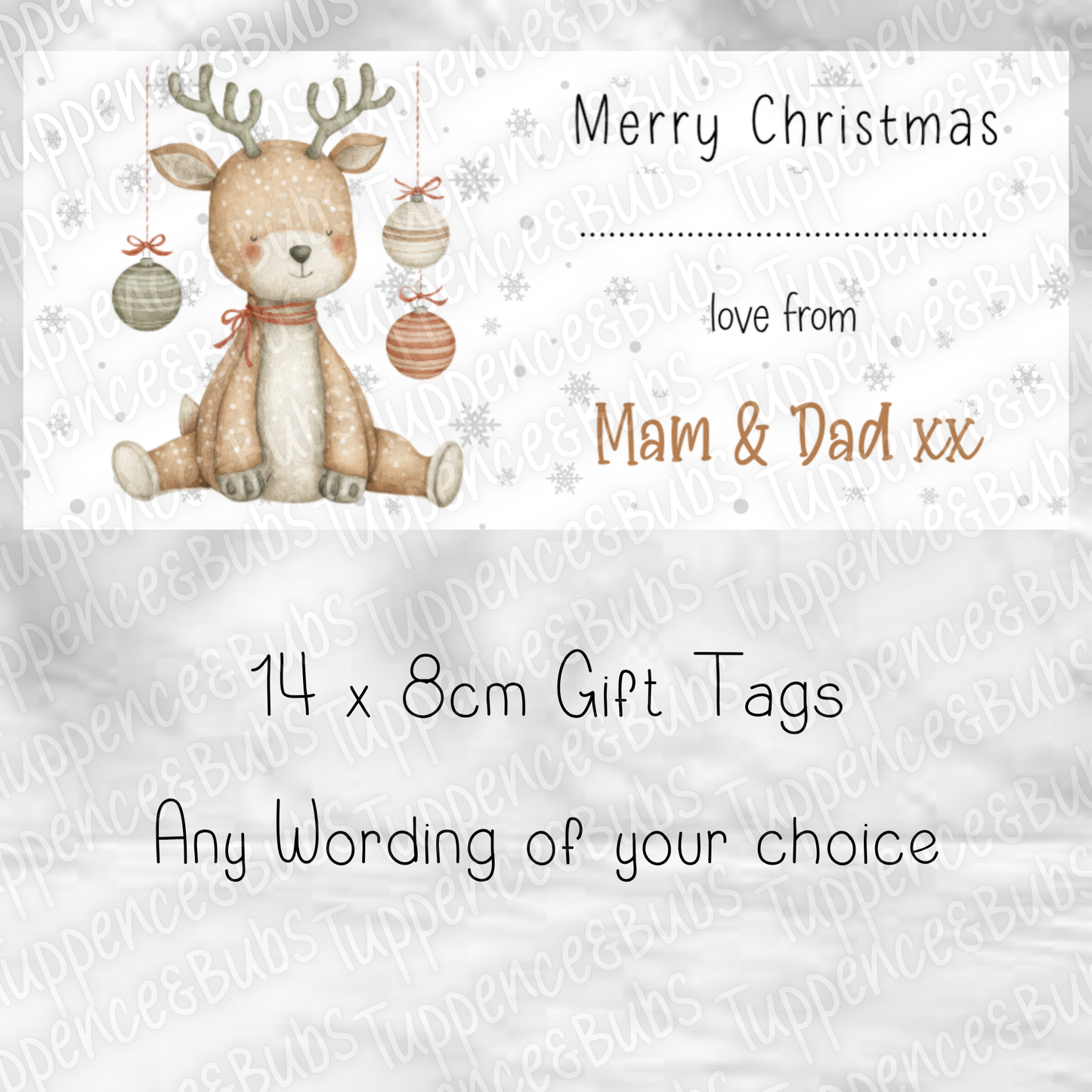 Beige/Brown Themed, Gift Tags, 4 Designs