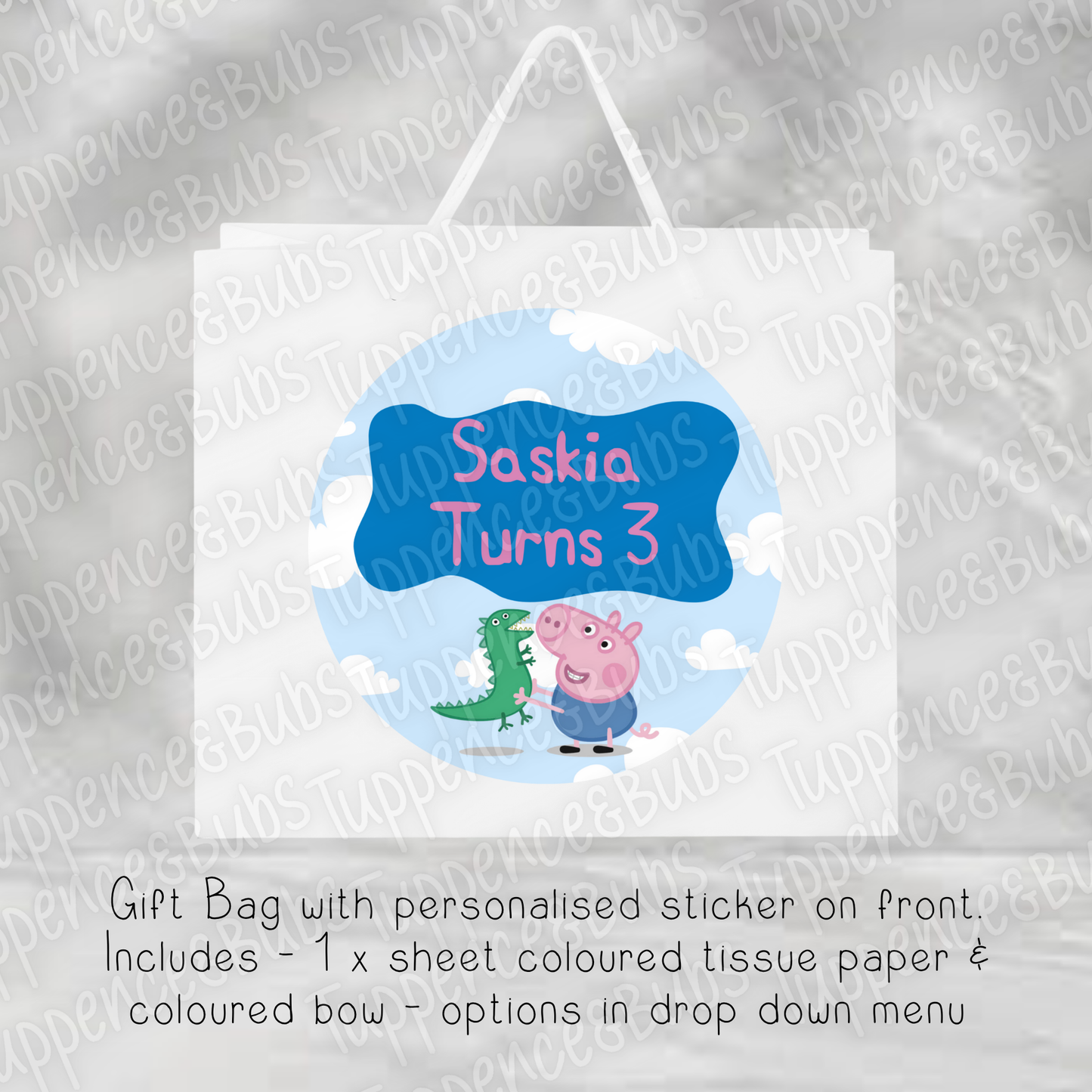 Pig Inspired Gift Bag - 2 Designs