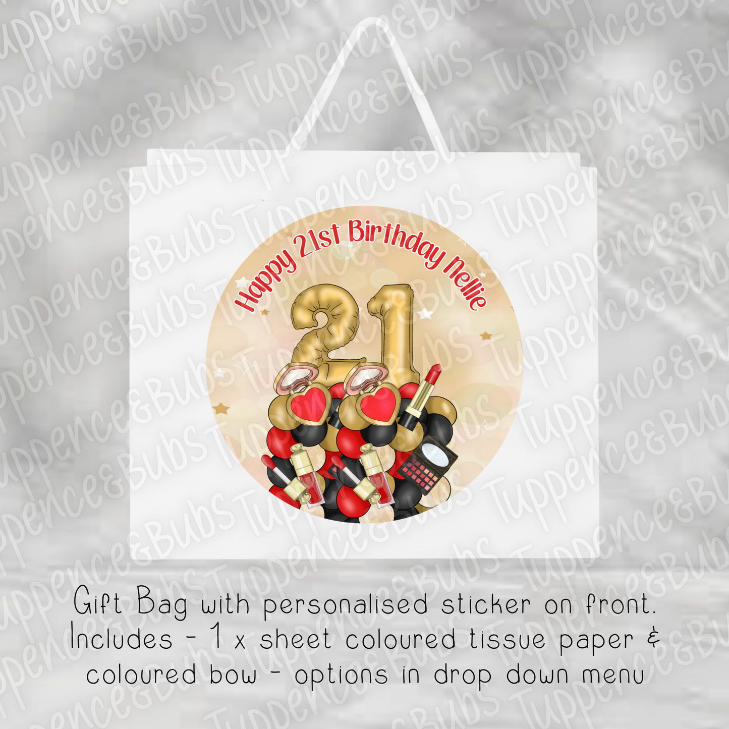 Make Up Inspired Gift Bag - 3 Designs