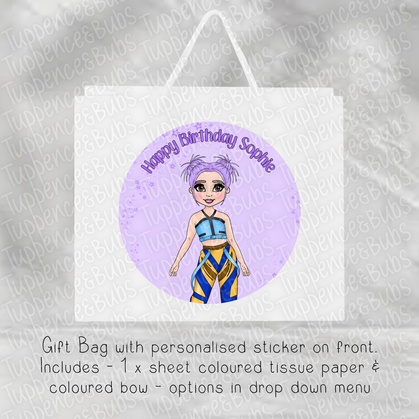 Music Themed Gift Bag - 4 designs