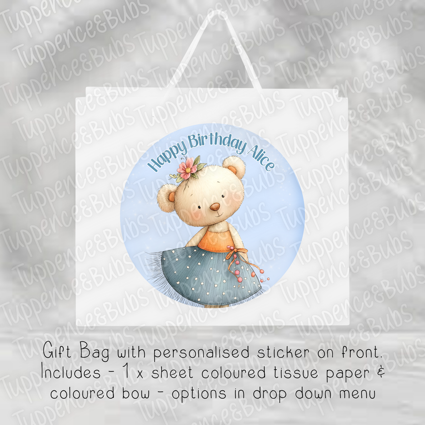 Cute Bear Themed Gift Bag