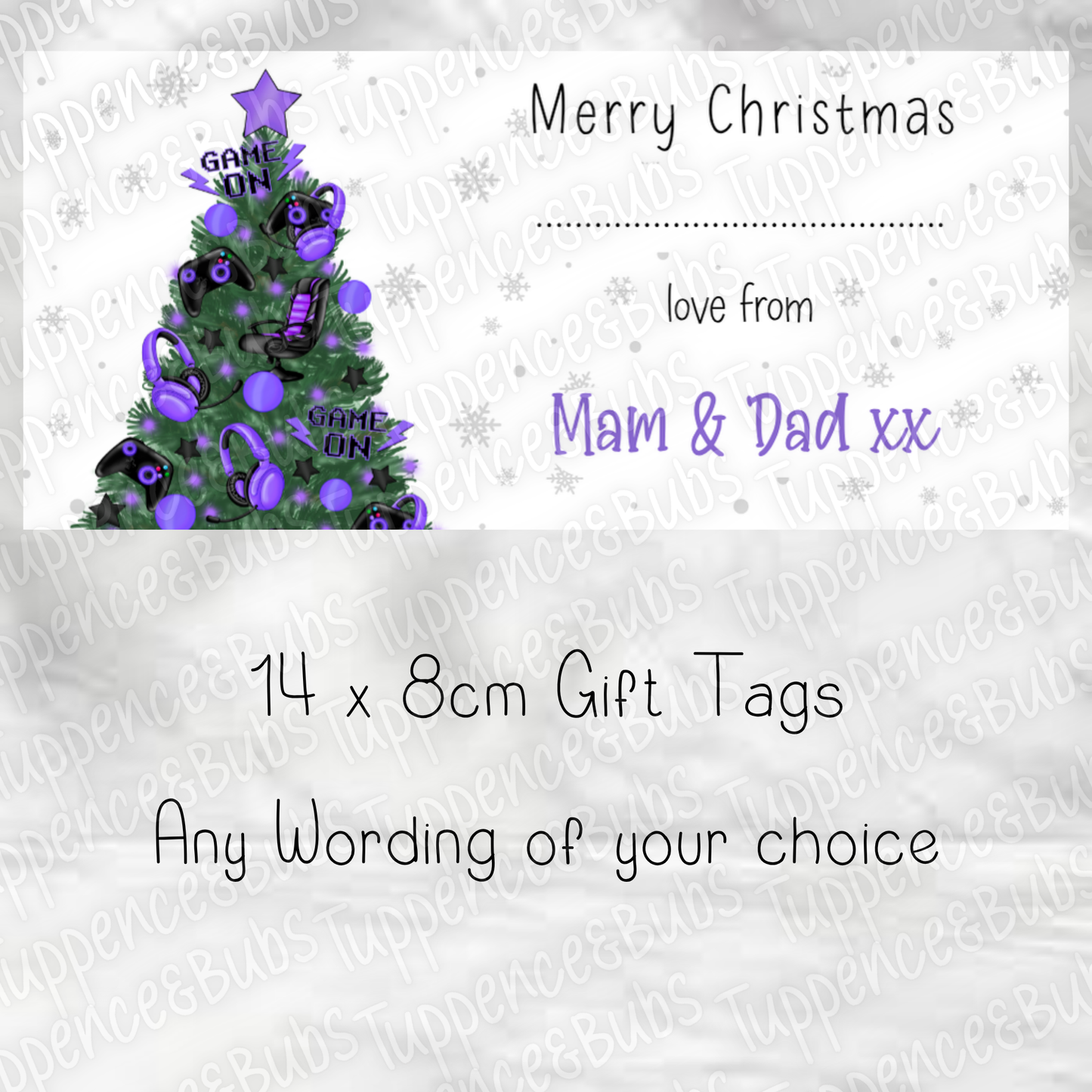 Gaming Style, Gift Tags - 5 Colours