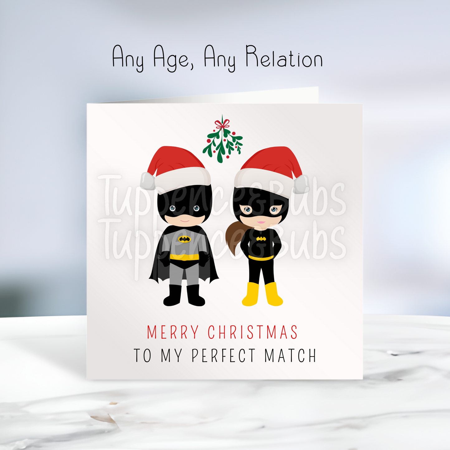 Bat Inspired Christmas Card
