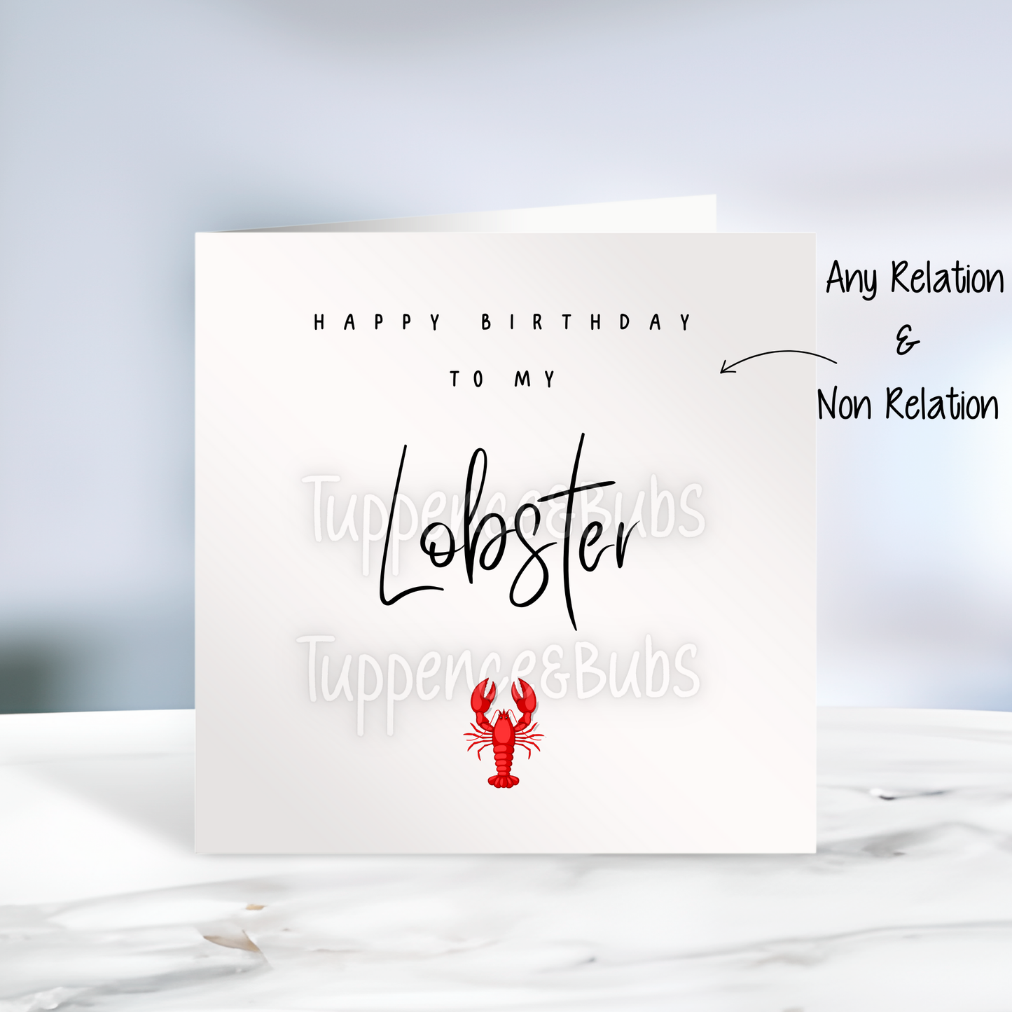 You're My Lobster Birthday Card