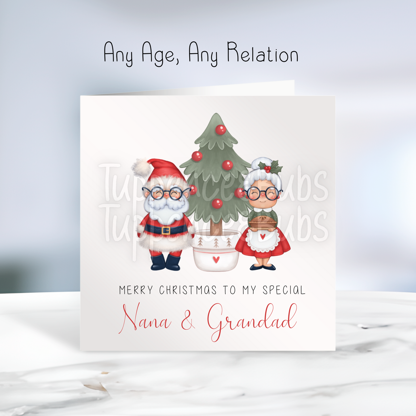 Mr & Mrs Claus Inspired Christmas Card