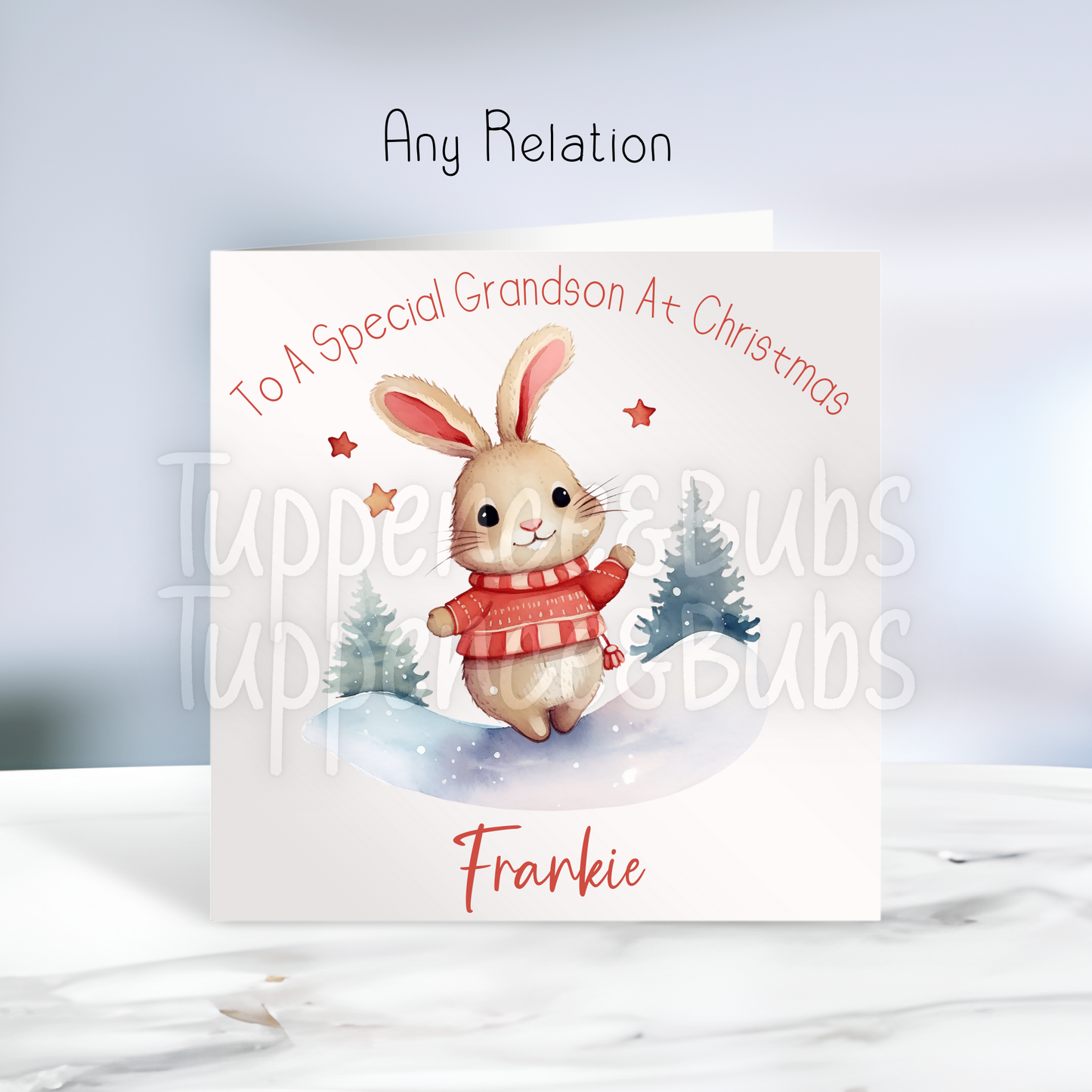 Bunny Inspired Christmas Card