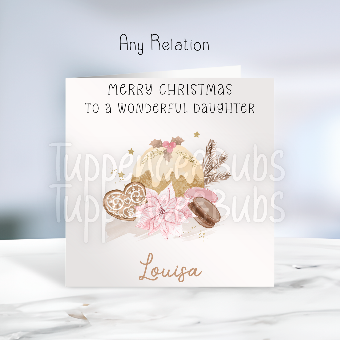 Christmas Pudding Christmas Card