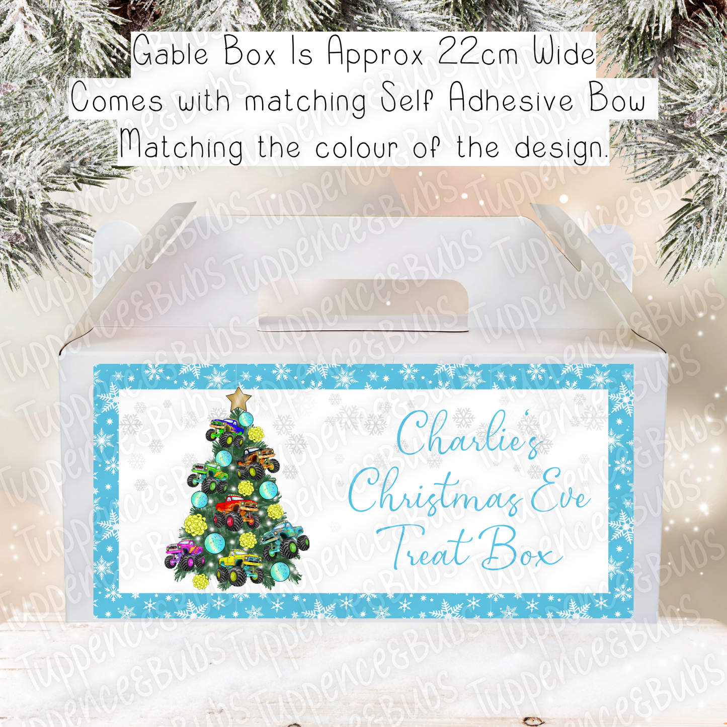 Monster Truck Themed Christmas Gable Box