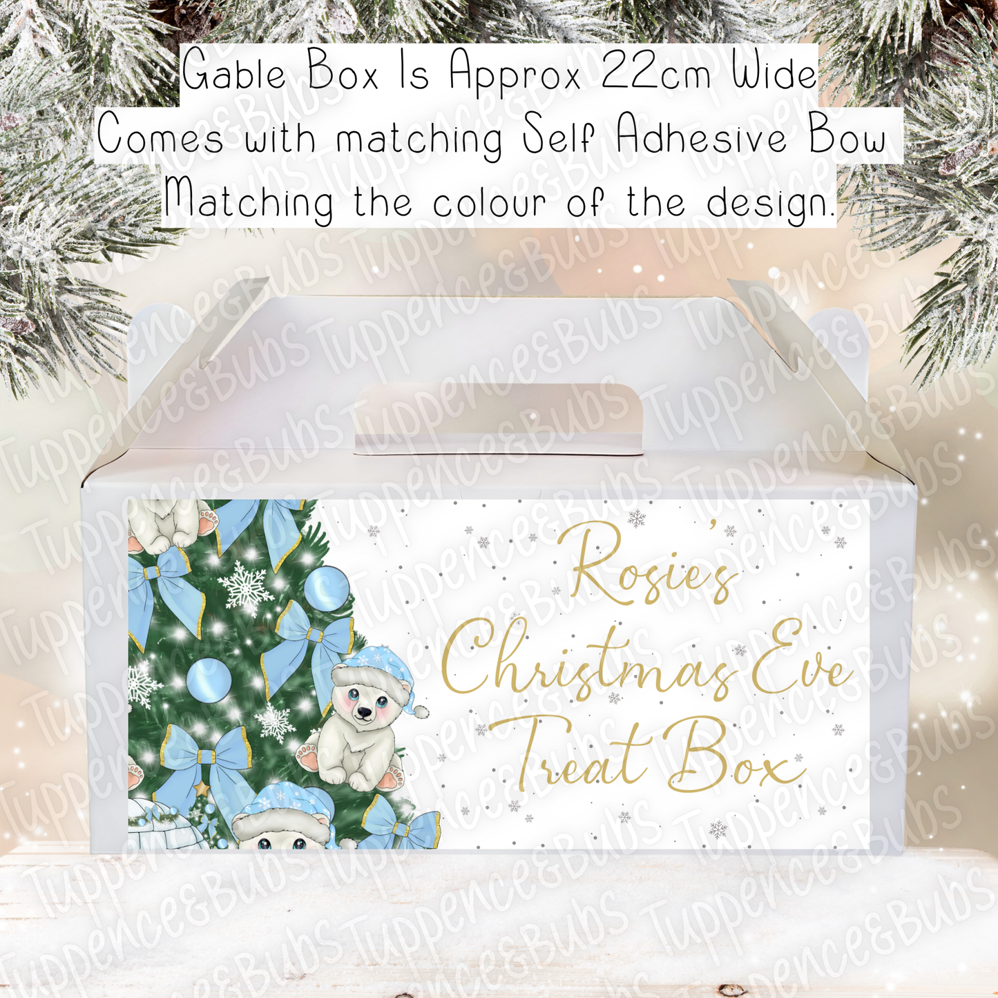 Polar Bear Themed Christmas Treat Box