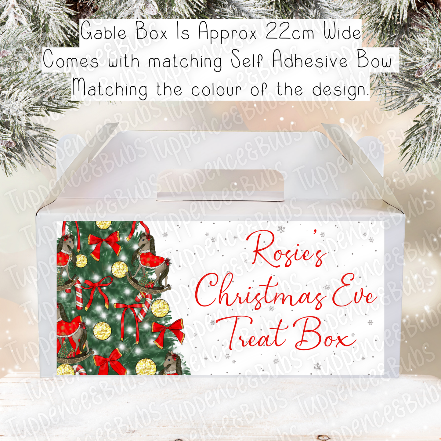 Rocking Horse Themed Christmas Treat Box