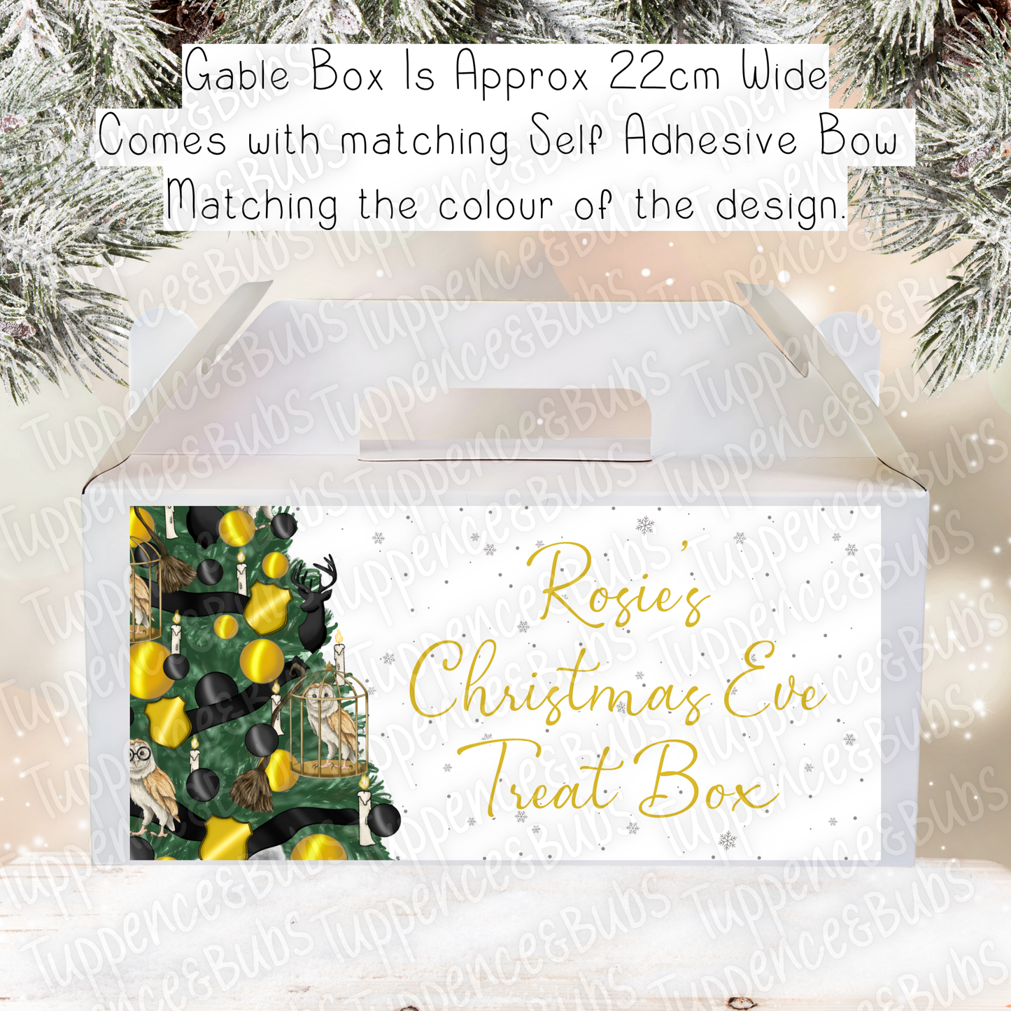 Wizard Themed Christmas Gable Box - 4 Designs/Colours