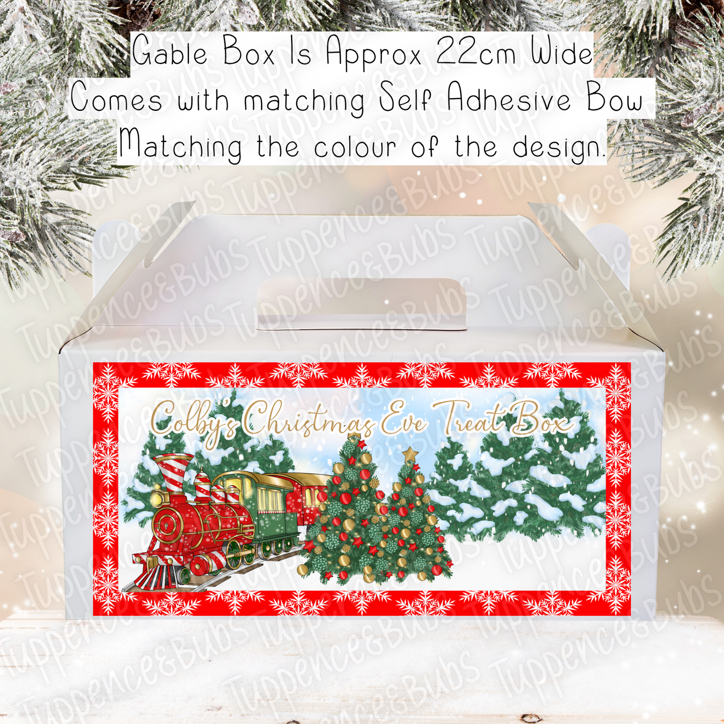 Express Train Theme - Christmas Treat Box - 7 Designs