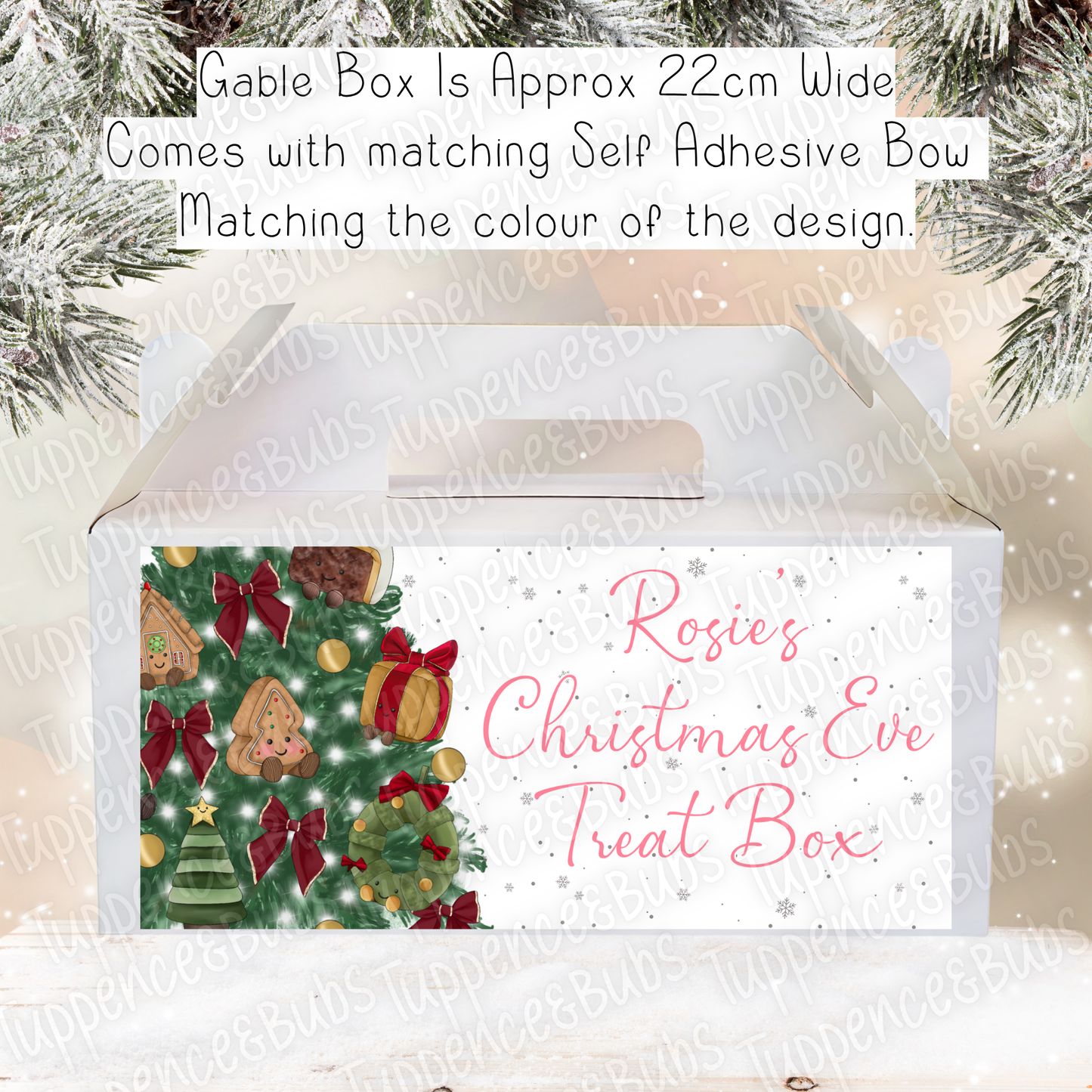 Cuddly Plush Inspired Christmas Gable Box