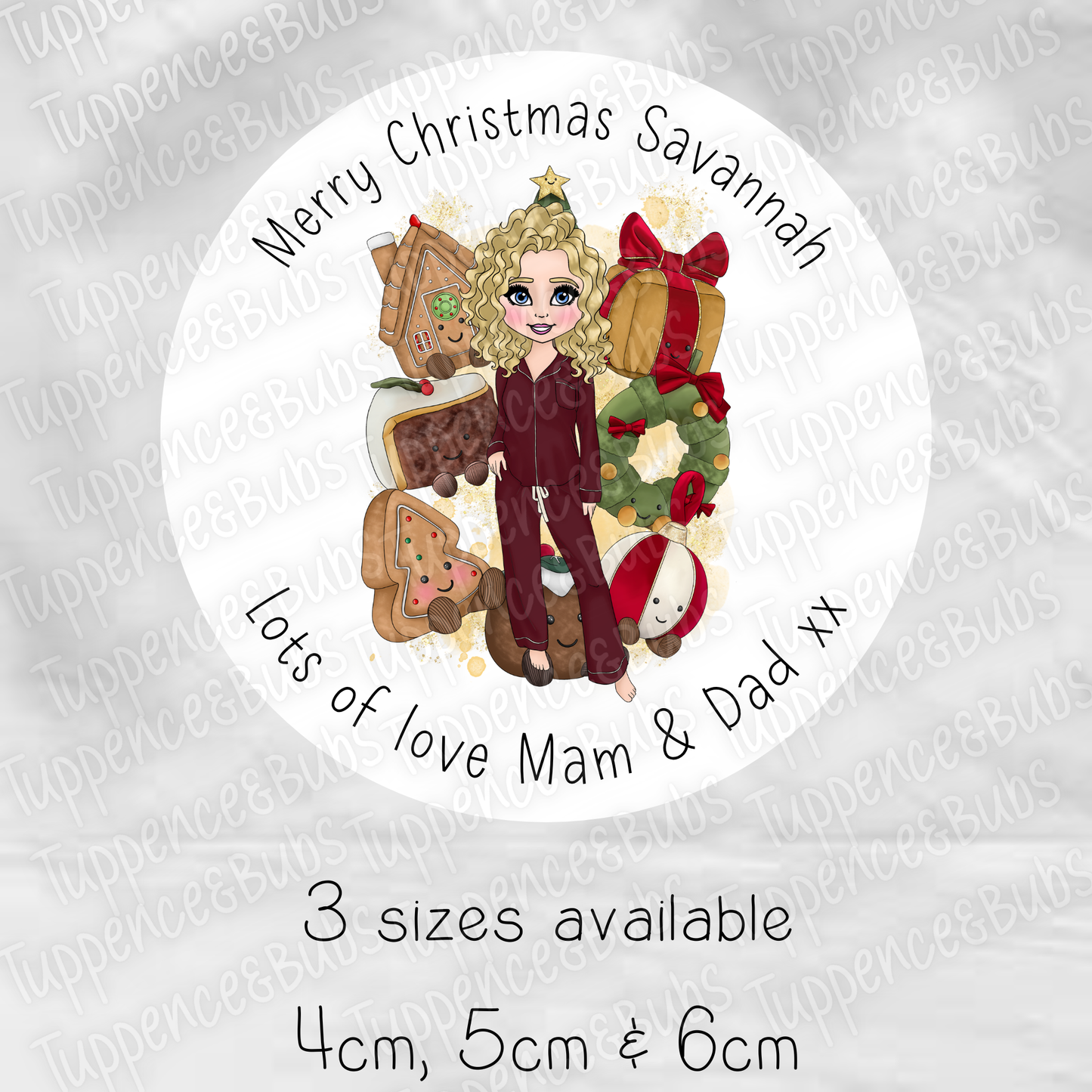 Jelly Plush Themed Christmas Stickers
