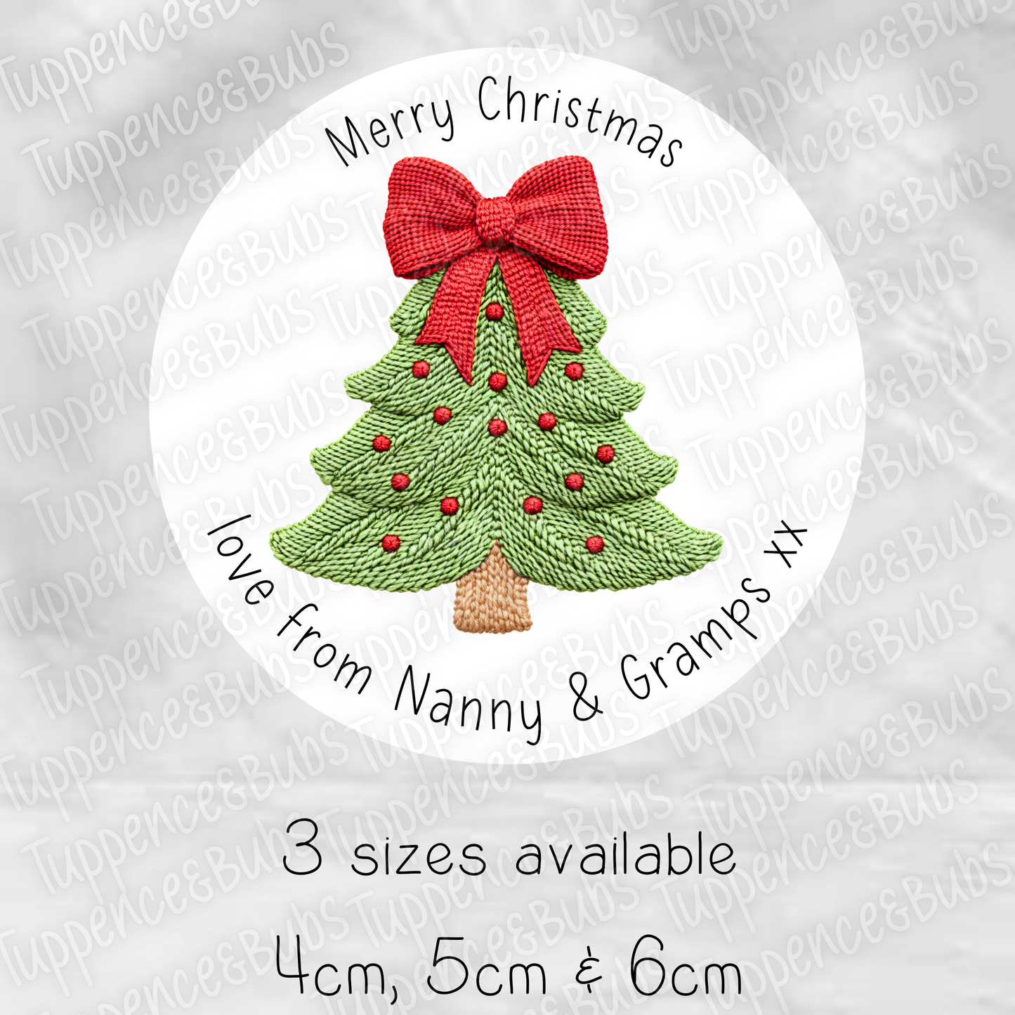 Christmas Tree Themed Gift Tags - 3 Colours