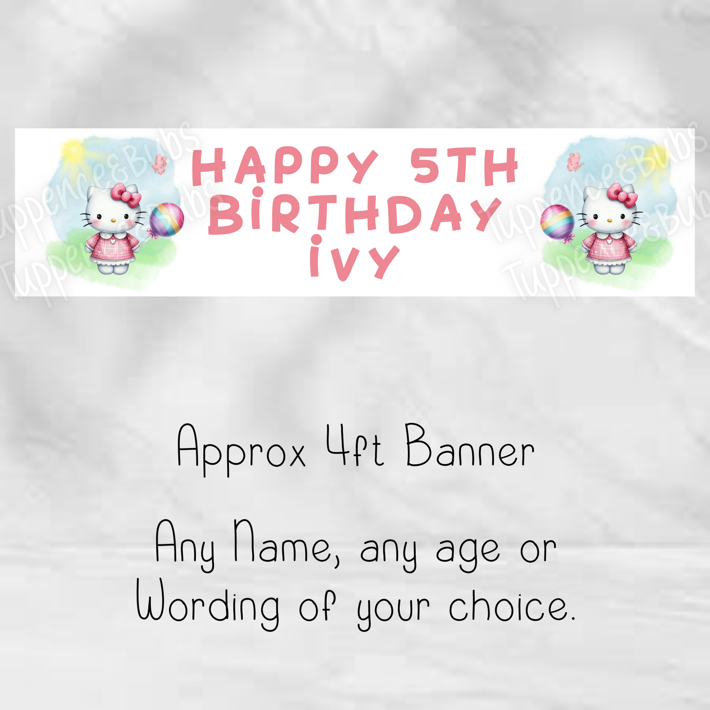 Kitty Inspired Banner - 4 Designs