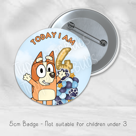 Bluey/Bingo Inspired Badge
