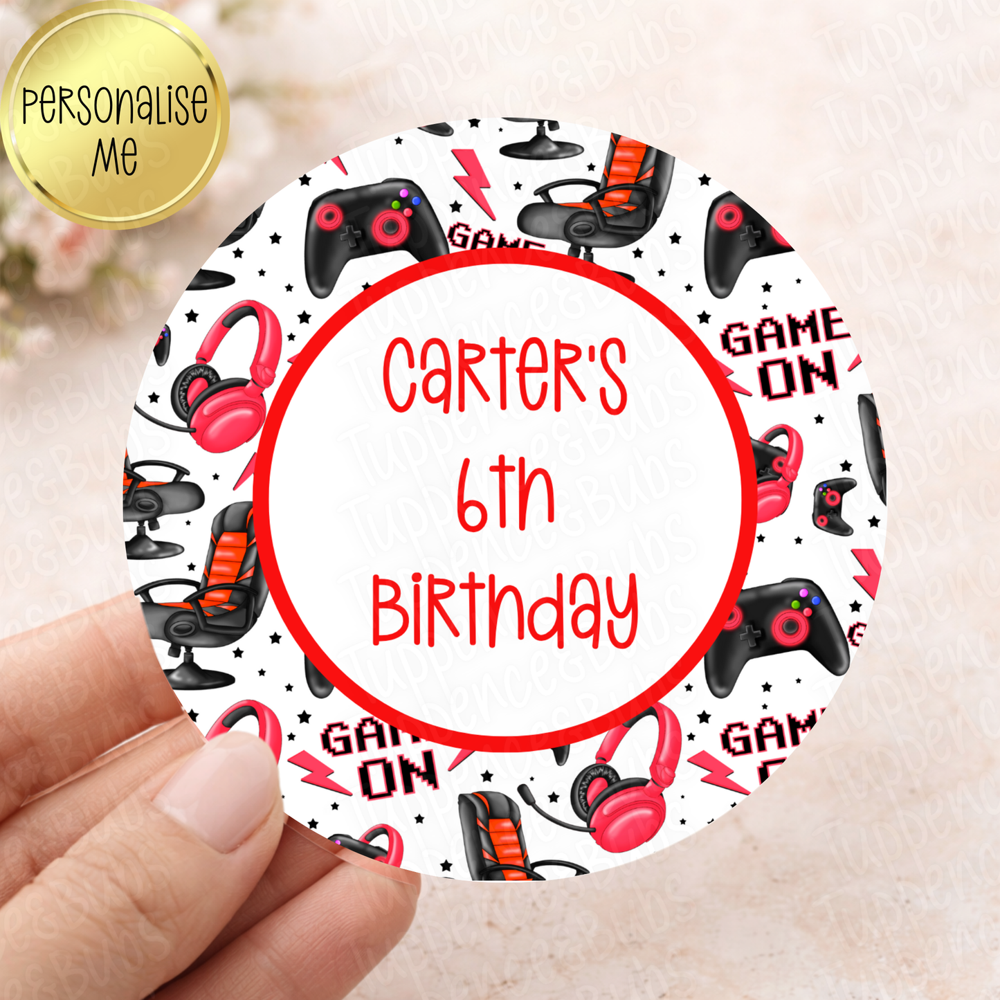 Gaming Themed Stickers - 4 Colours