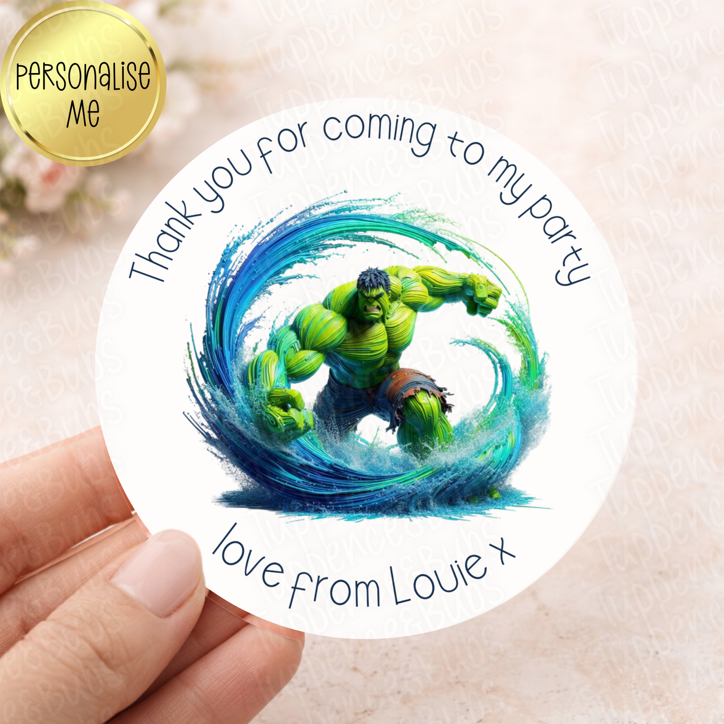 Hulk Inspired Stickers