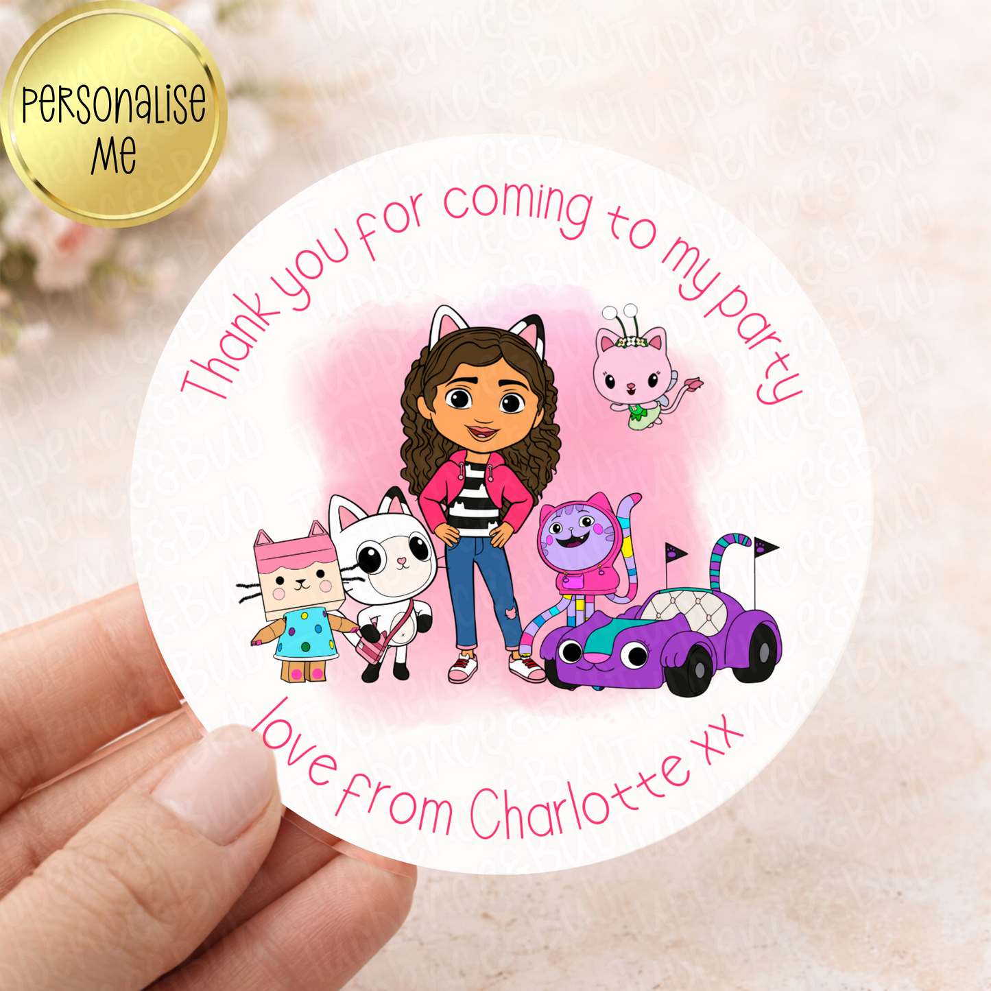 Gabby Dollhouse Inspired Stickers