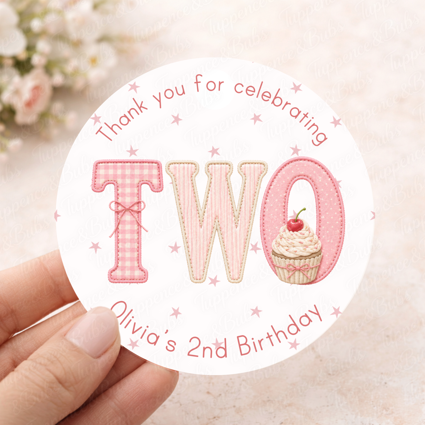 Cupcake Themed Stickers