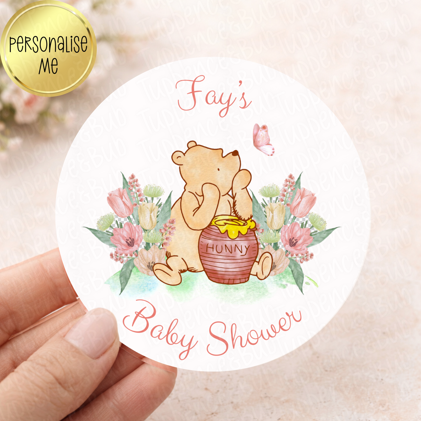 Pooh Bear Inspired Stickers