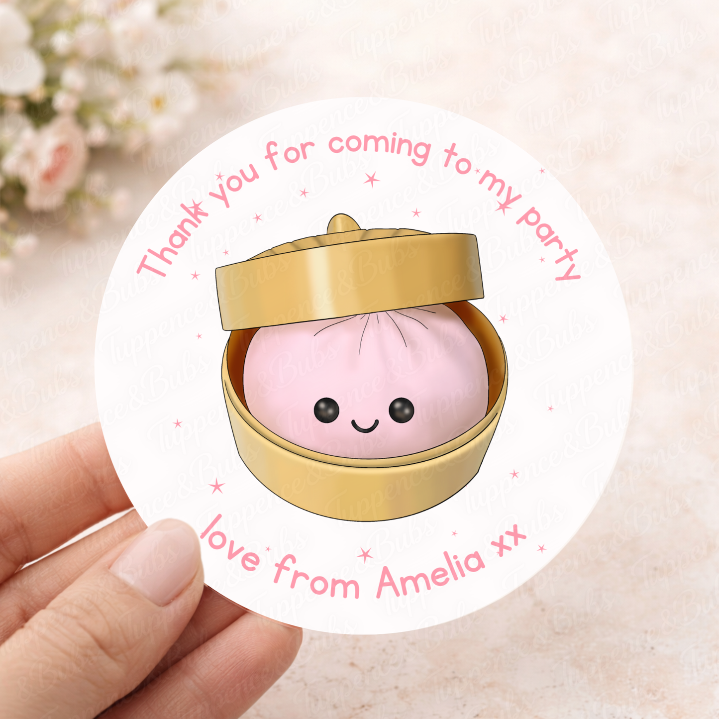 Little Dumpling Stickers - Pink or Blue