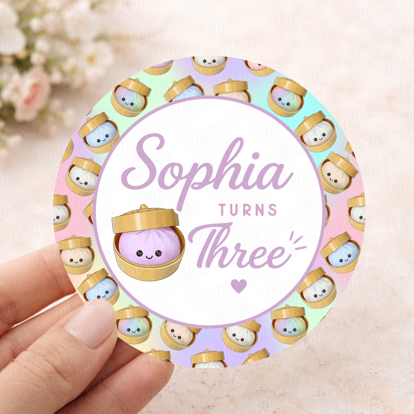 Little Dumplings Background Stickers - 3 Designs