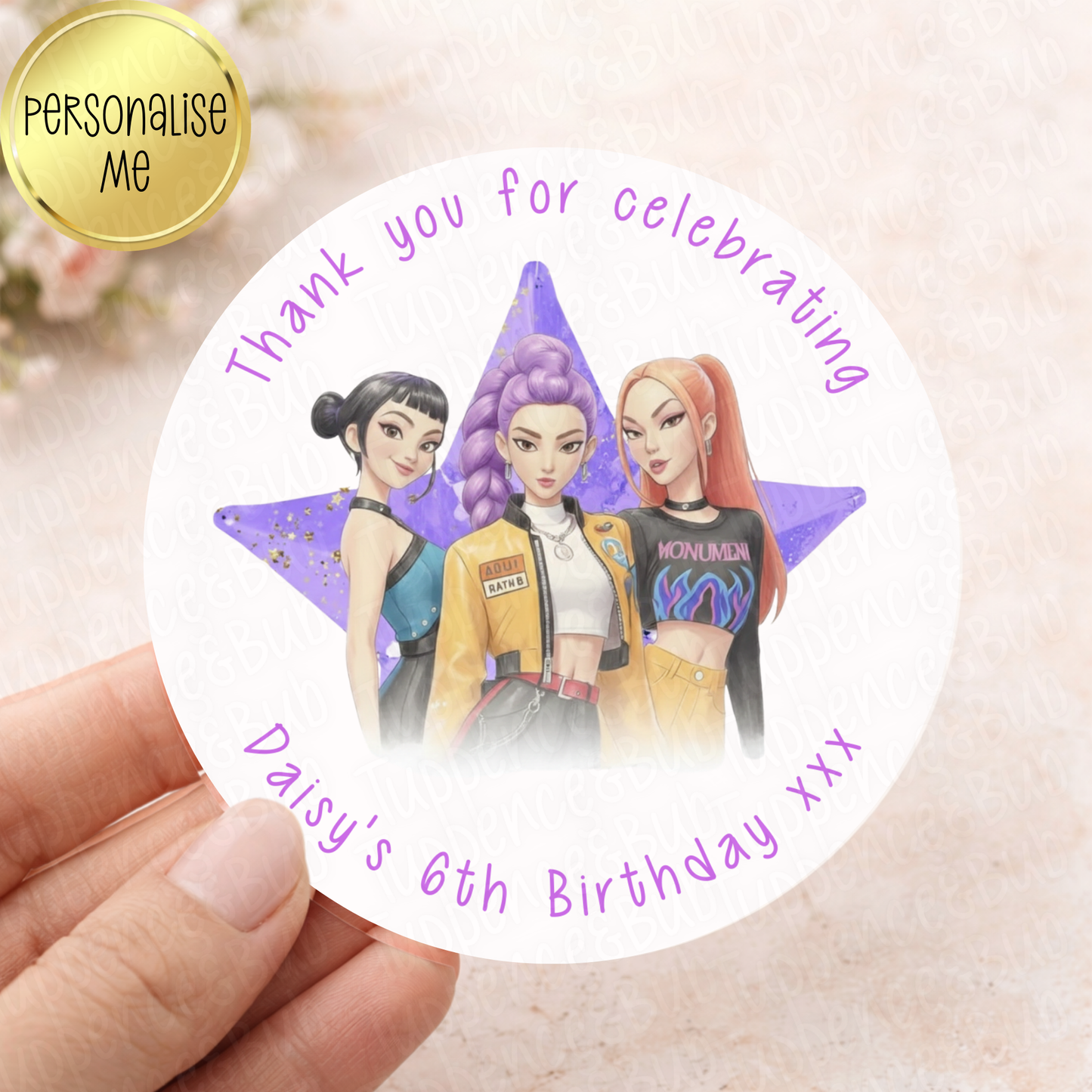 K Pop Hunters Inspired Stickers