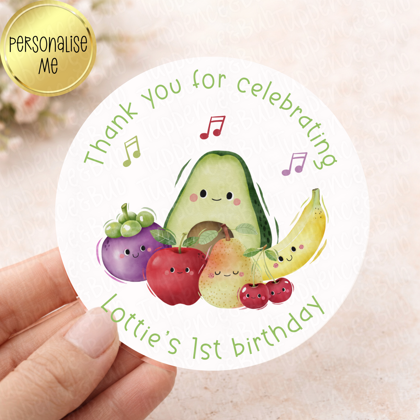 Dancing Fruit Inspired Stickers