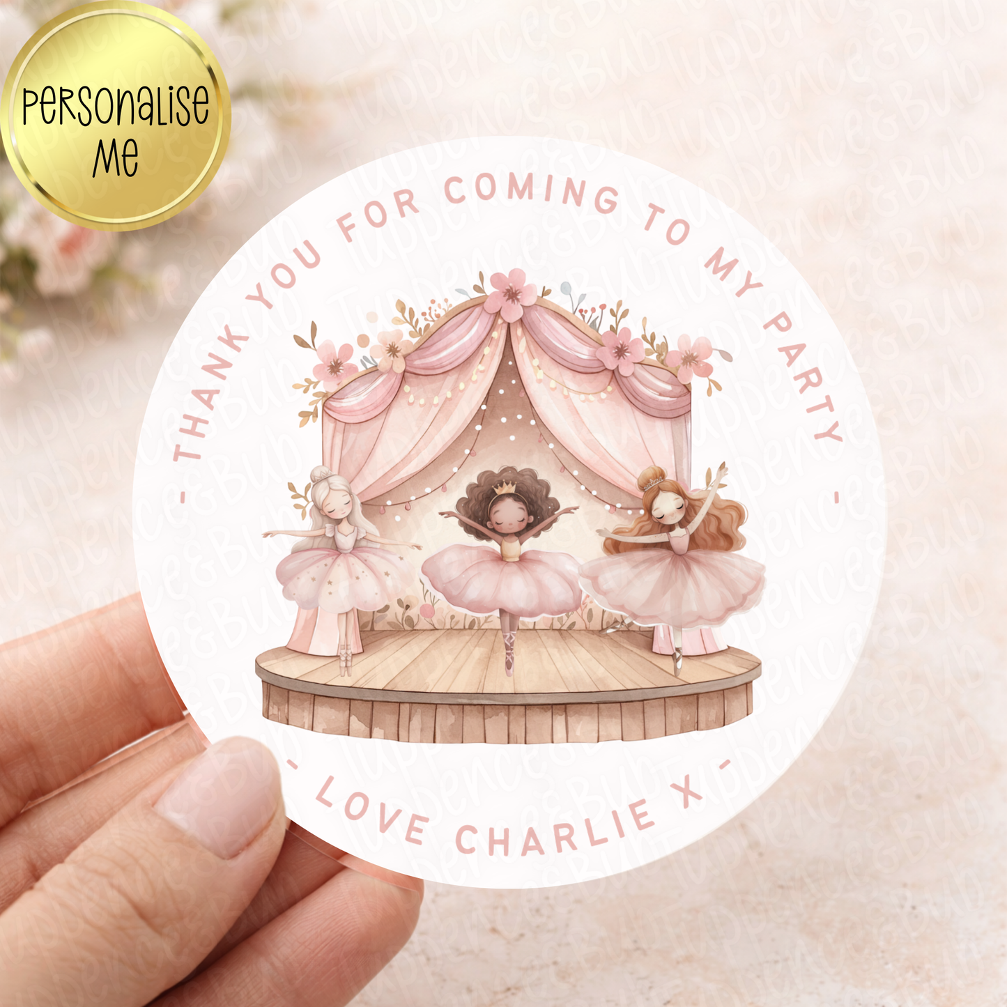 Ballerina Themed Stickers