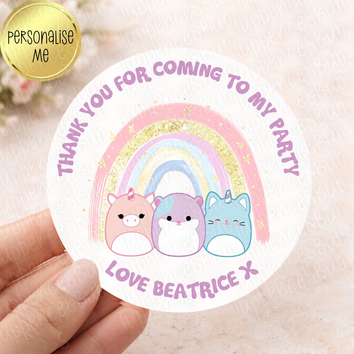 Squishmallow Inspired Stickers