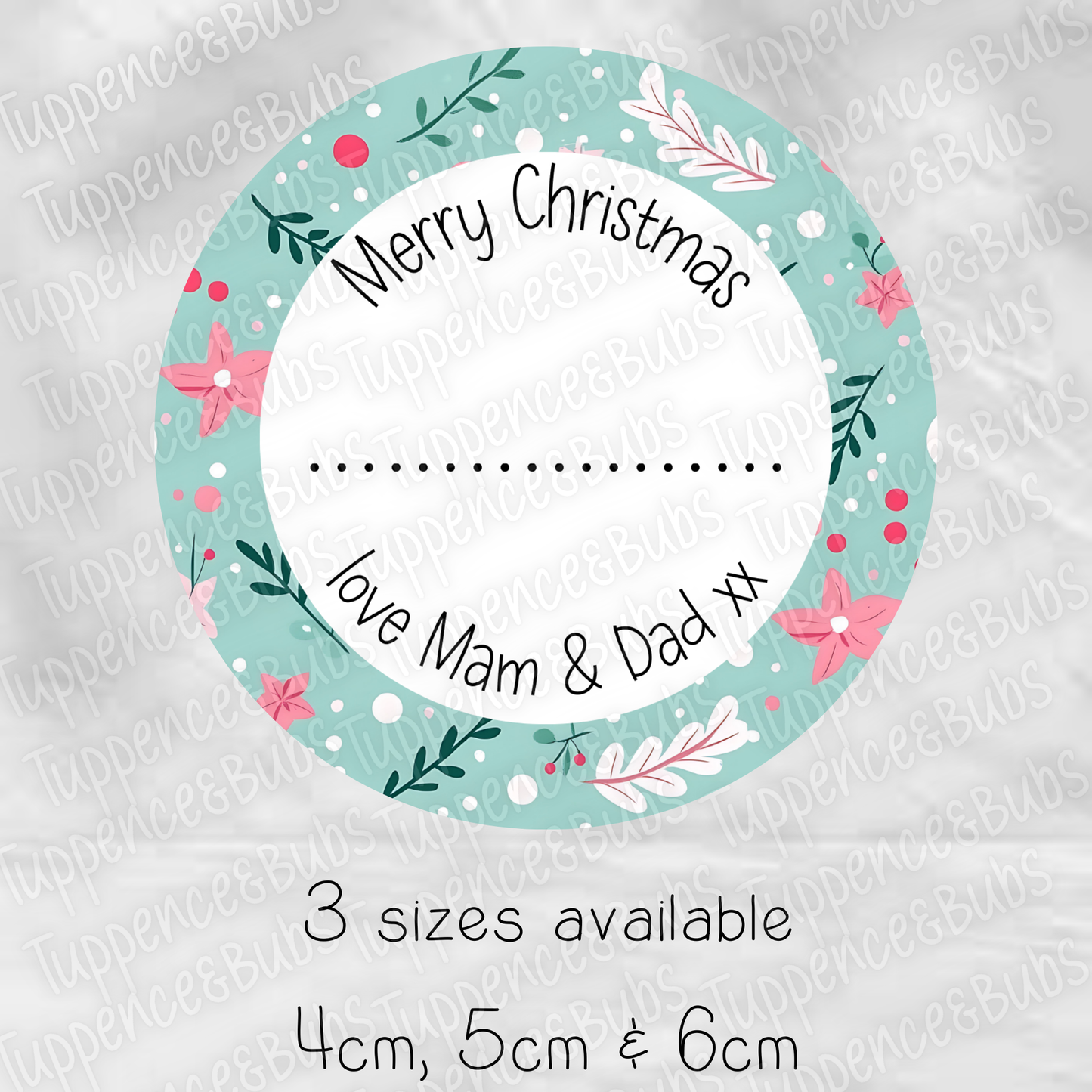 Christmas Themed Gift Labels - 4 Designs