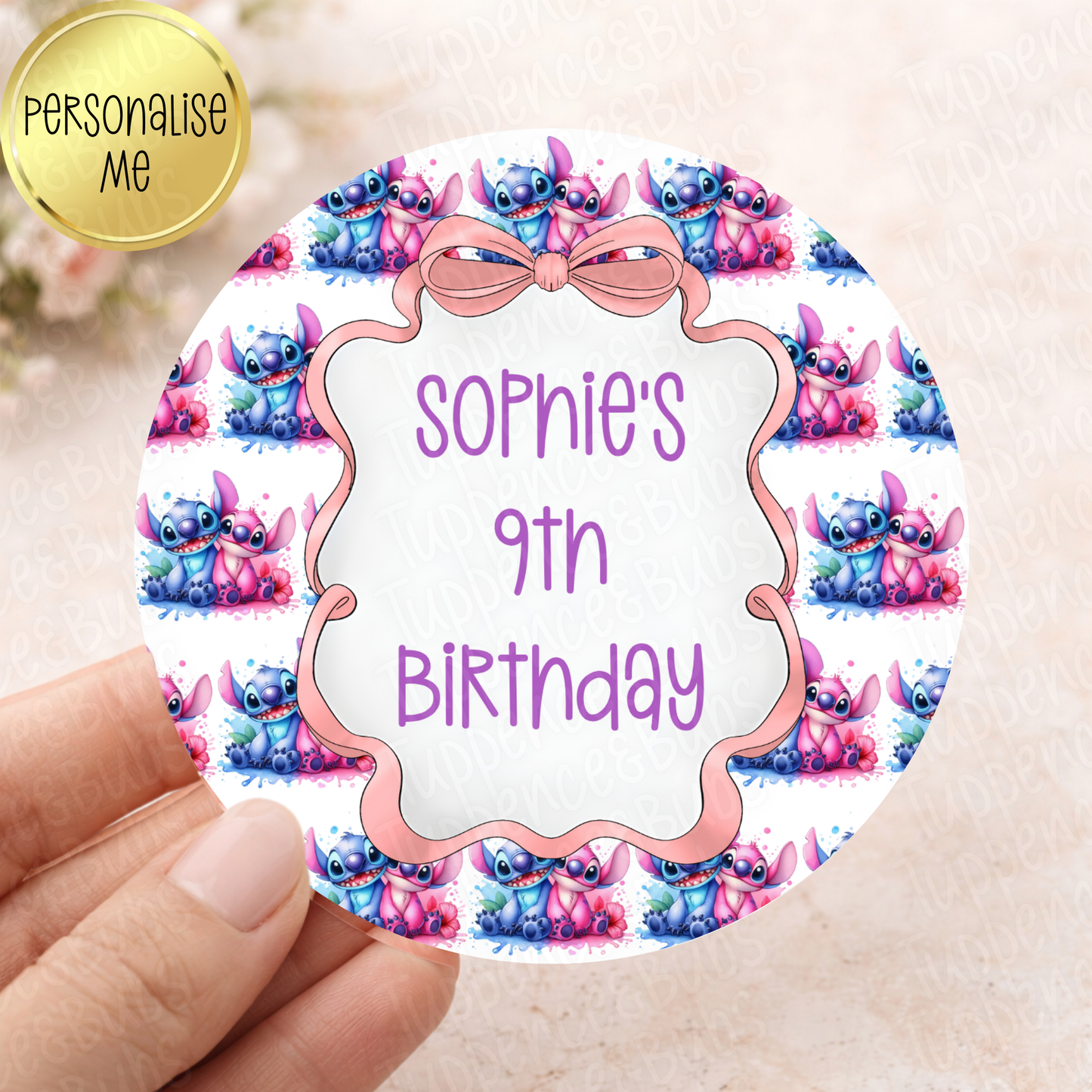 Stitch Themed Stickers - 3 Designs