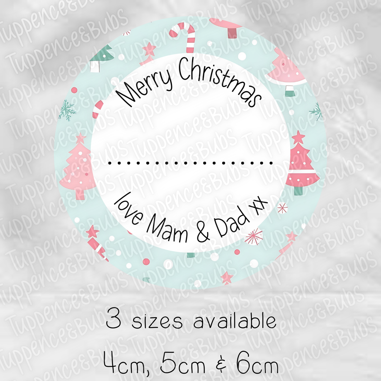 Christmas Themed Gift Labels - 4 Designs