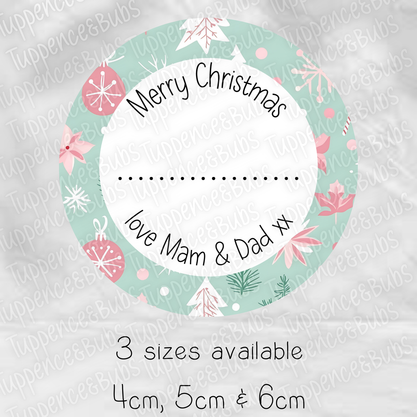 Christmas Themed Gift Labels - 4 Designs