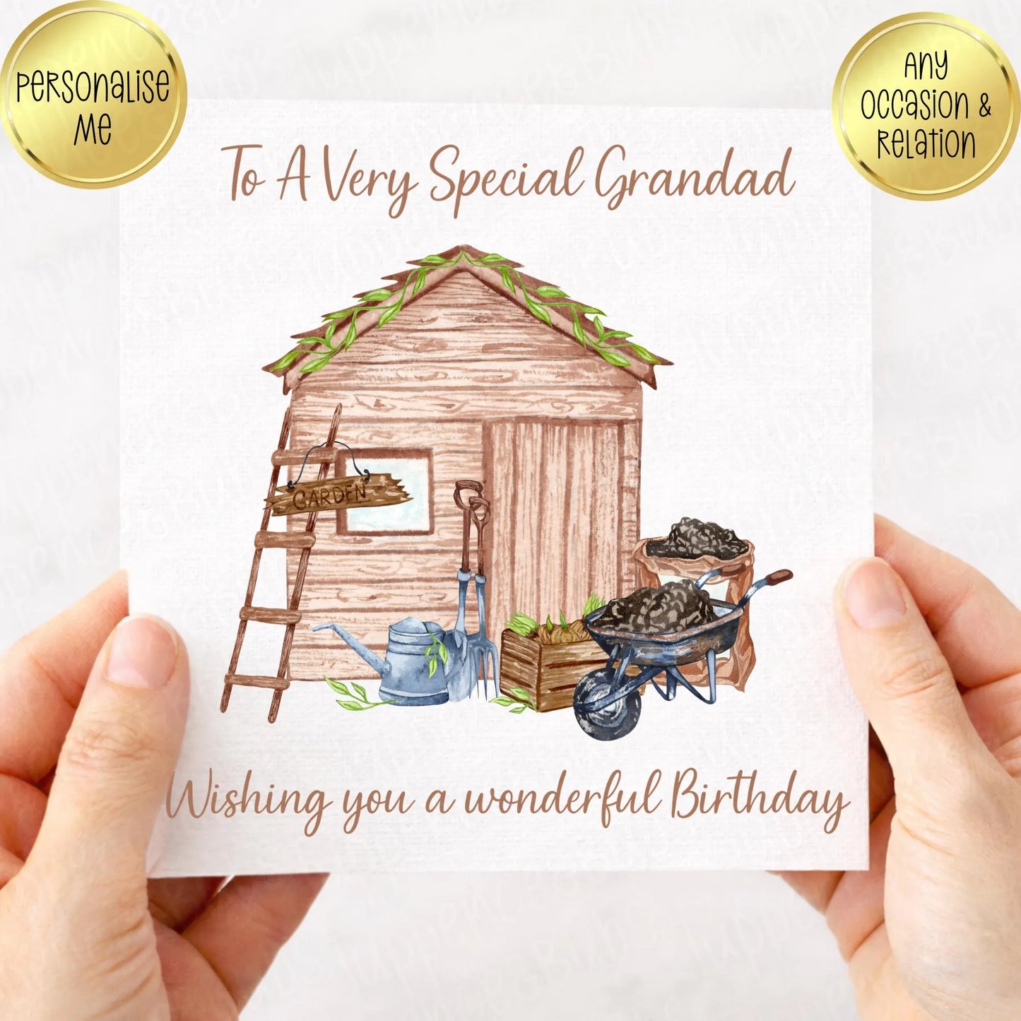 Garden Shed Themed Birthday Card