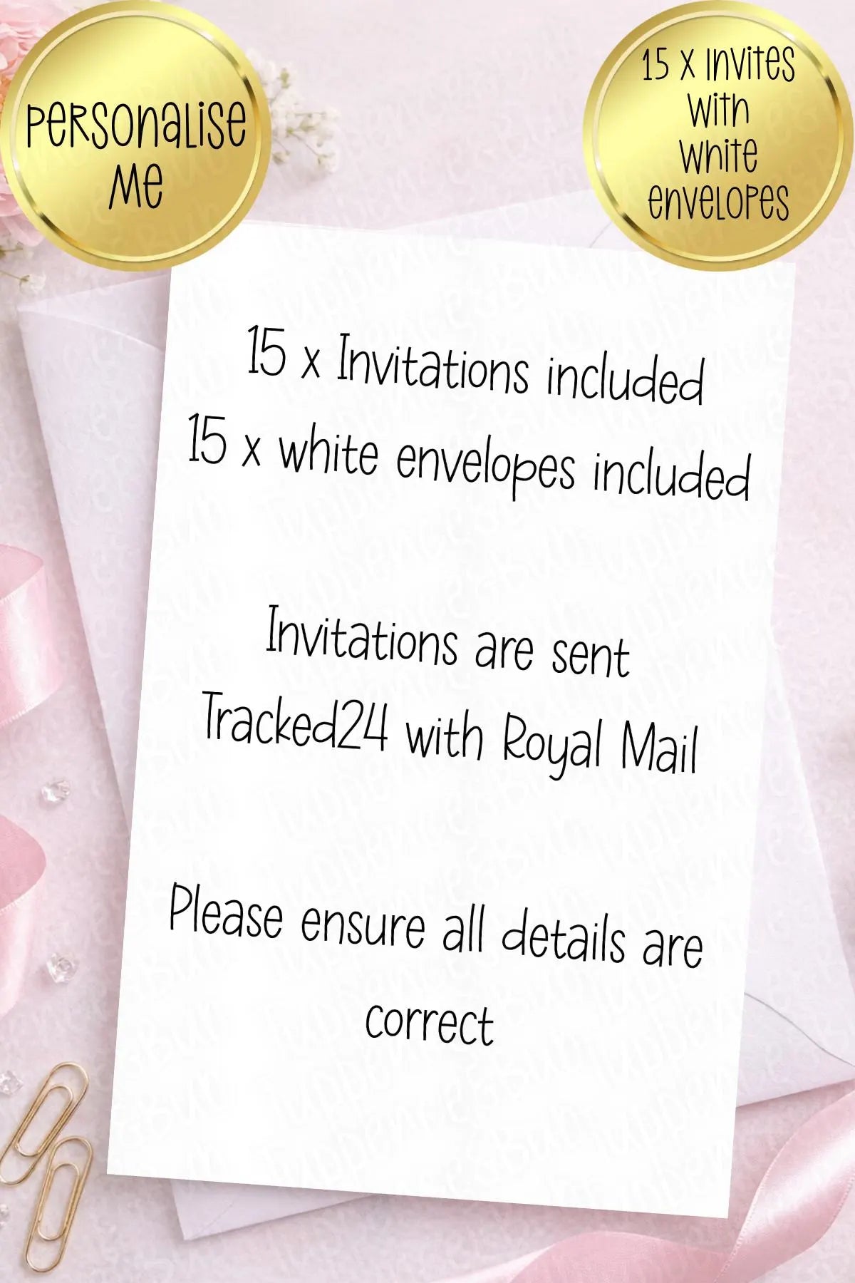15 x Toy Themed Invitations