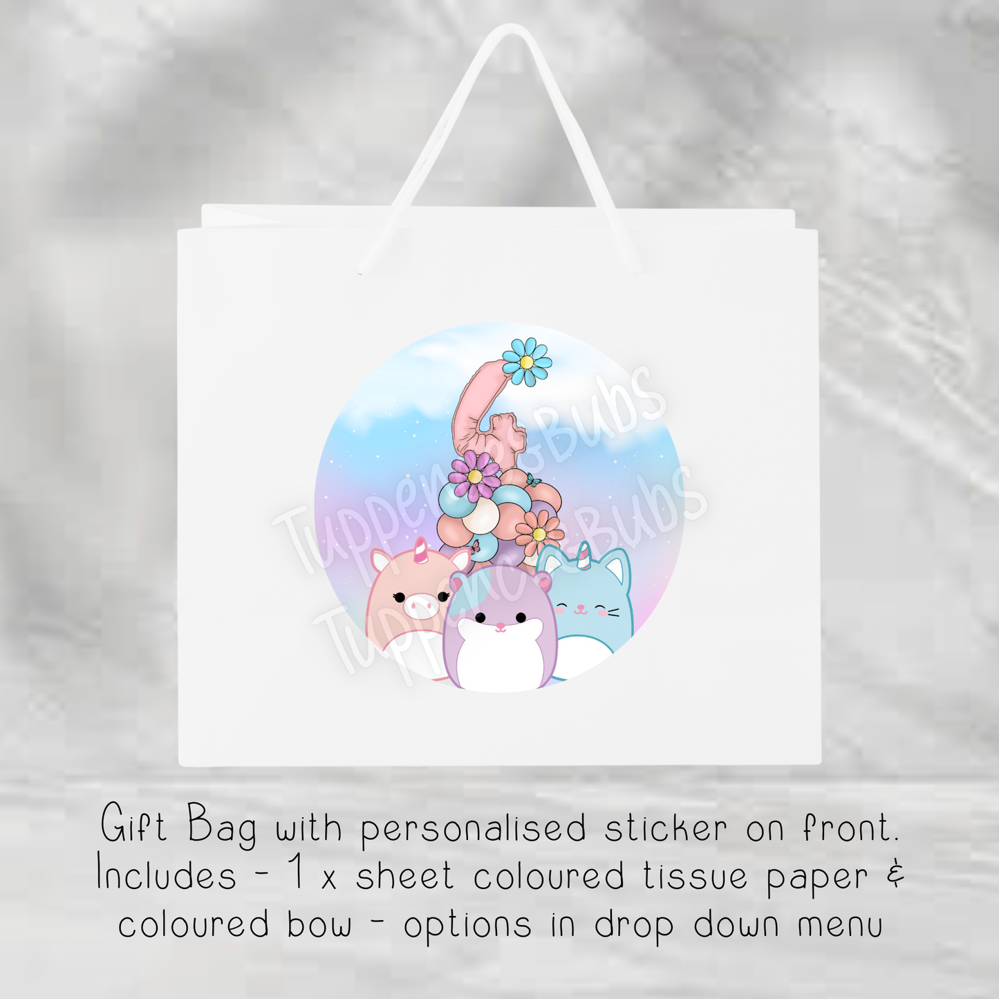 Squish Mallow Inspired Gift Bag - 2 Sizes Available