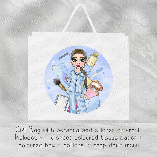 Blue Beauty Themed Gift Bag