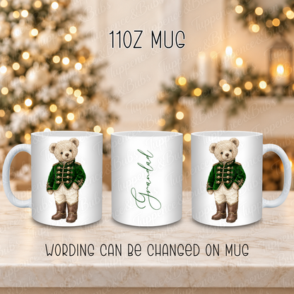 Personalised Vintage Teddy Bear Mug – Four Colours