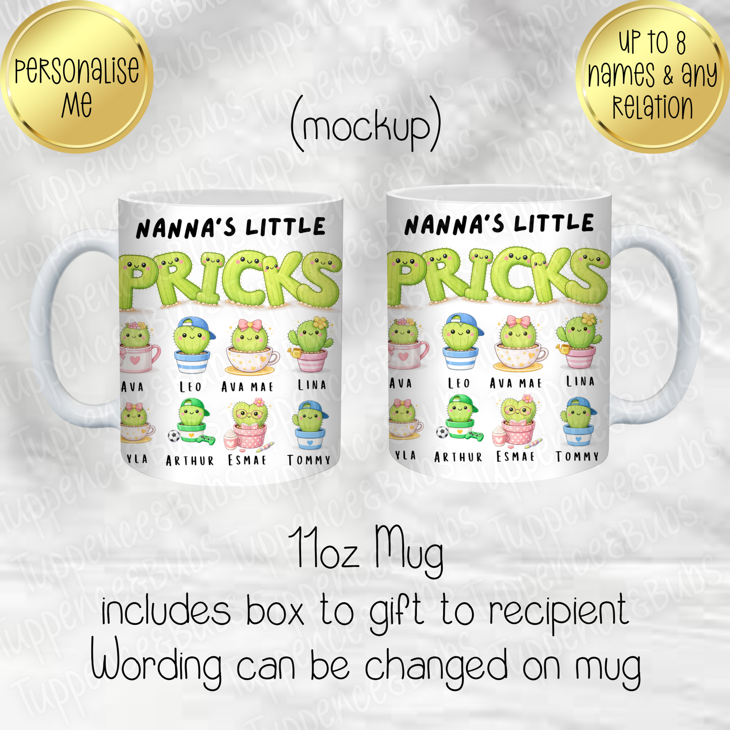 Little P*icks Funny Mug - Up to 8 Names