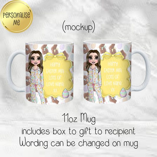 Easter PJ's Themed Mug