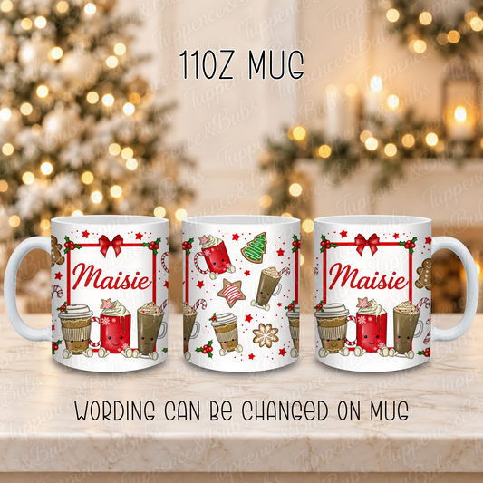 Personalised Christmas Hot Chocolate Mug