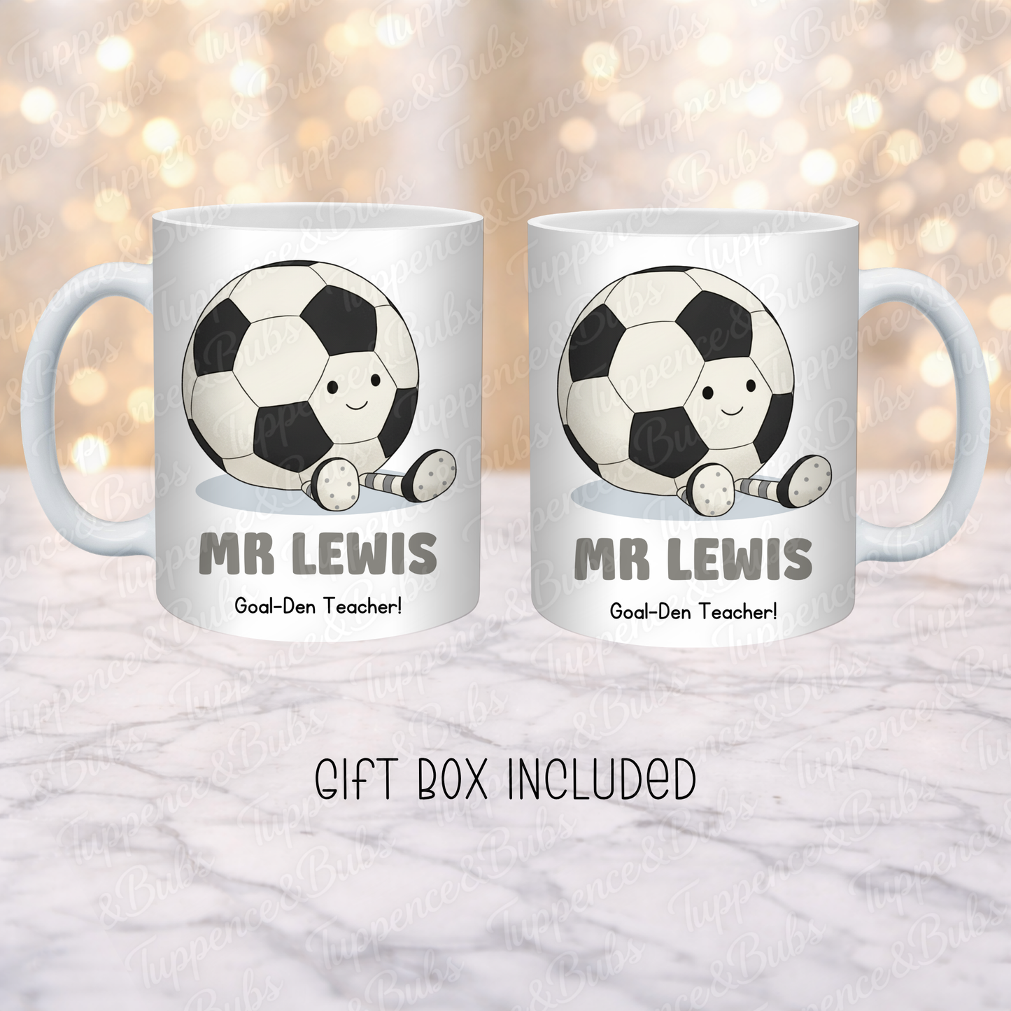 Personalised Football Teacher Themed Mug