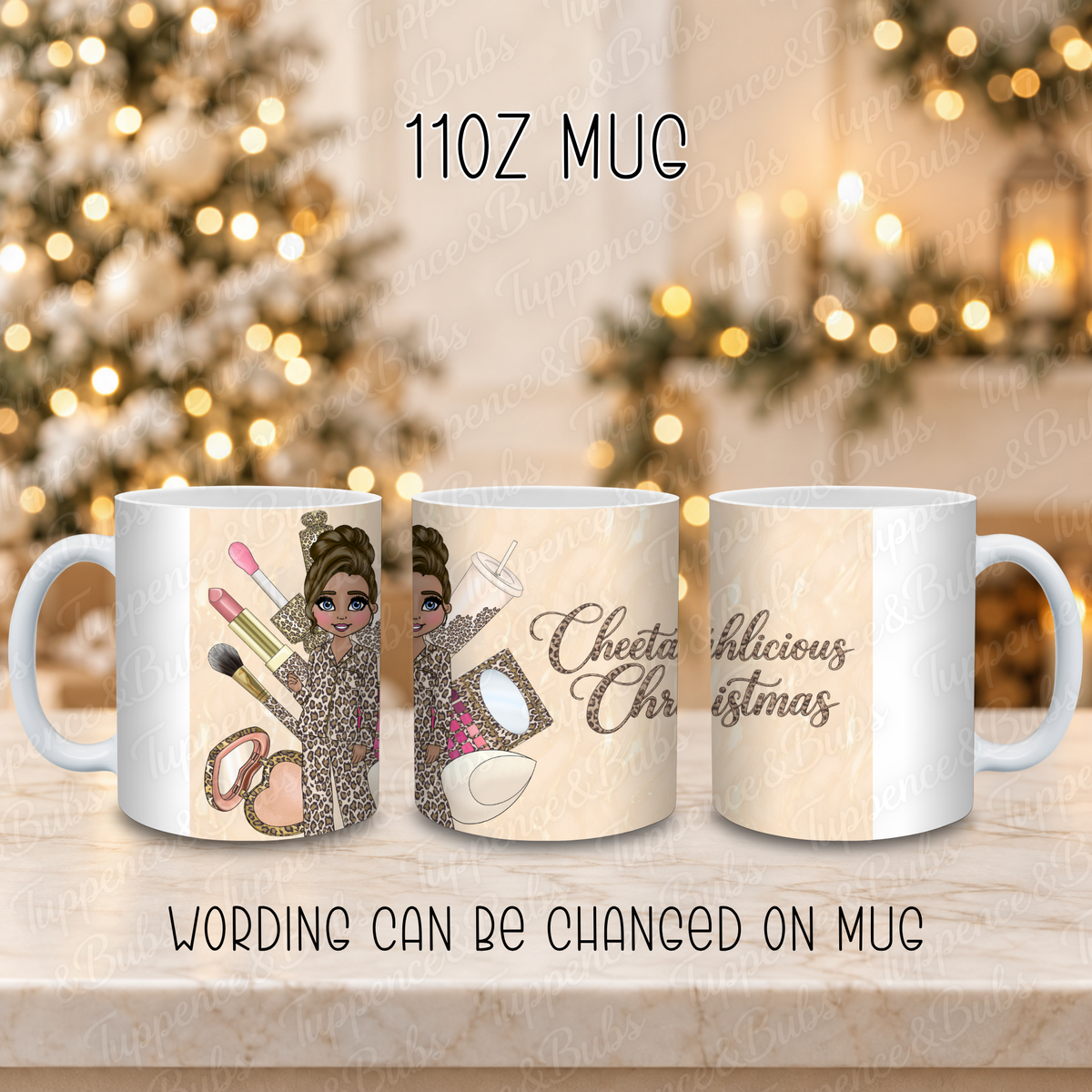 Cheetahlicious Christmas Mug