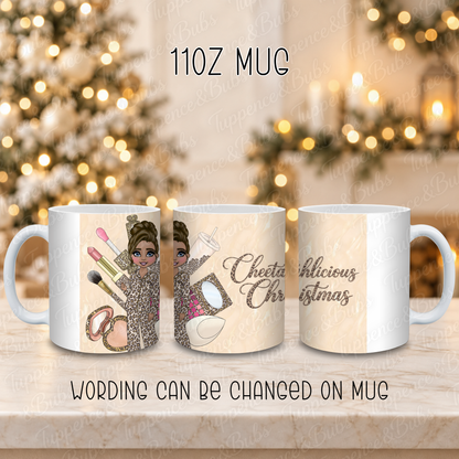 Cheetahlicious Christmas Mug