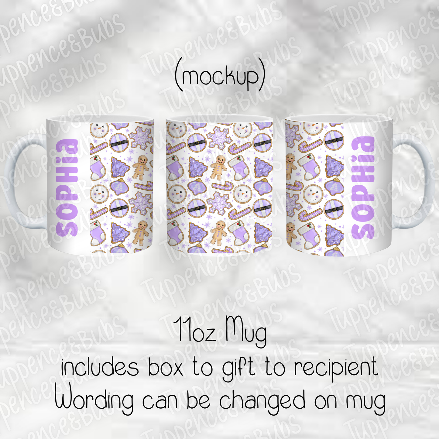 Lilac Cooke Themed Christmas Mug -  3 Designs