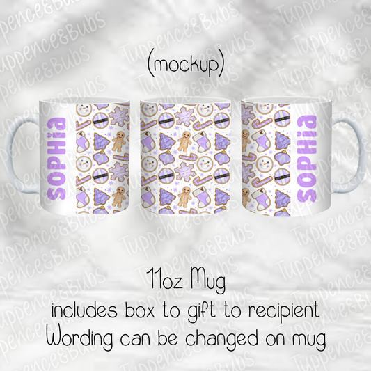 Lilac Cooke Themed Christmas Mug -  3 Designs